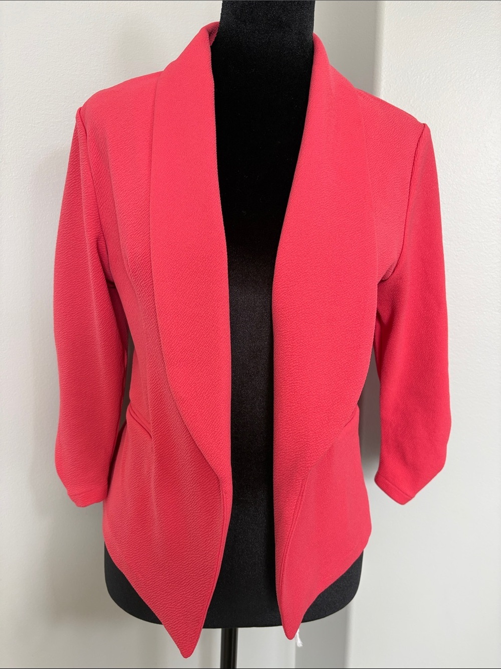 Maurices Coral Pink Open-Front Shawl Collar Blazer